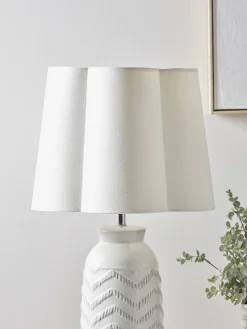 Tapered Scalloped Edge Shade