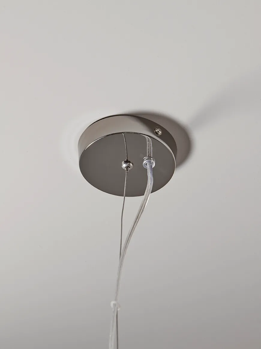 Tapered Textured Pendant - Grey