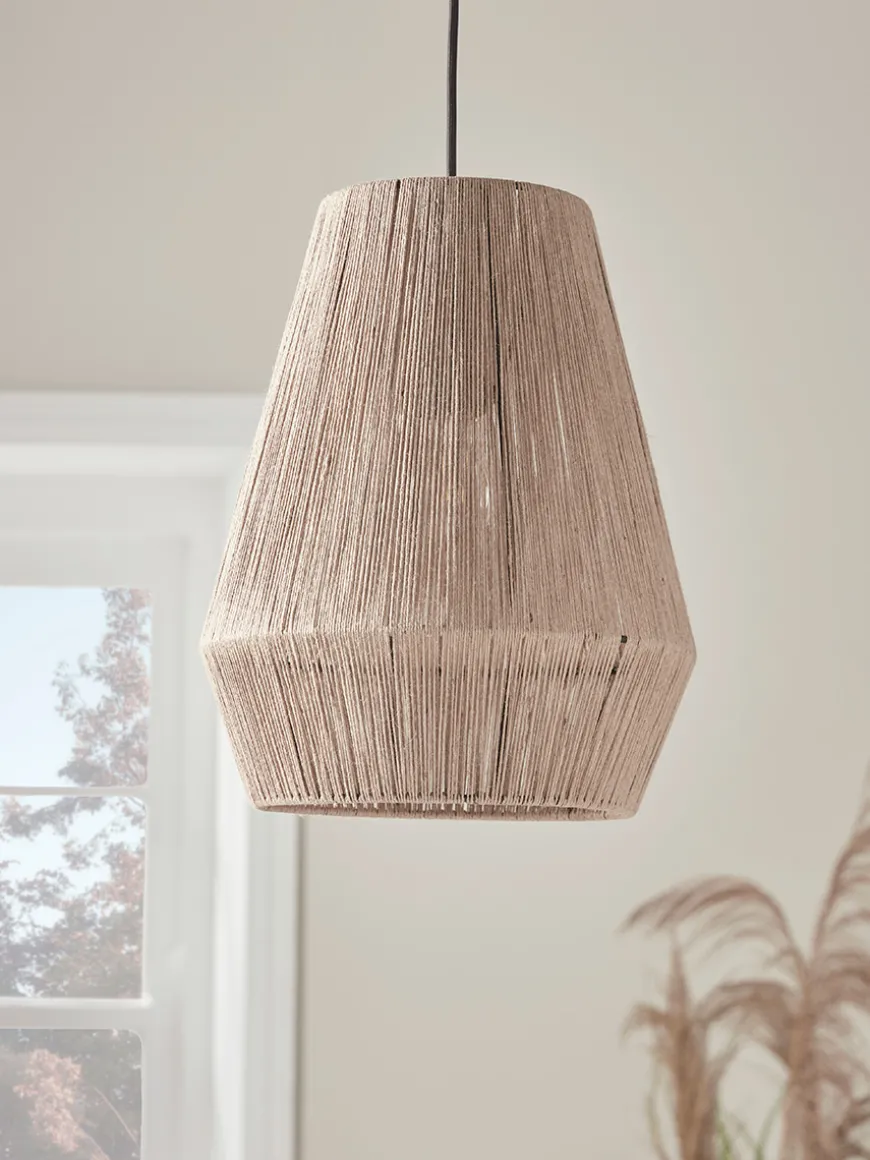 Tapered Woven Rope Pendant