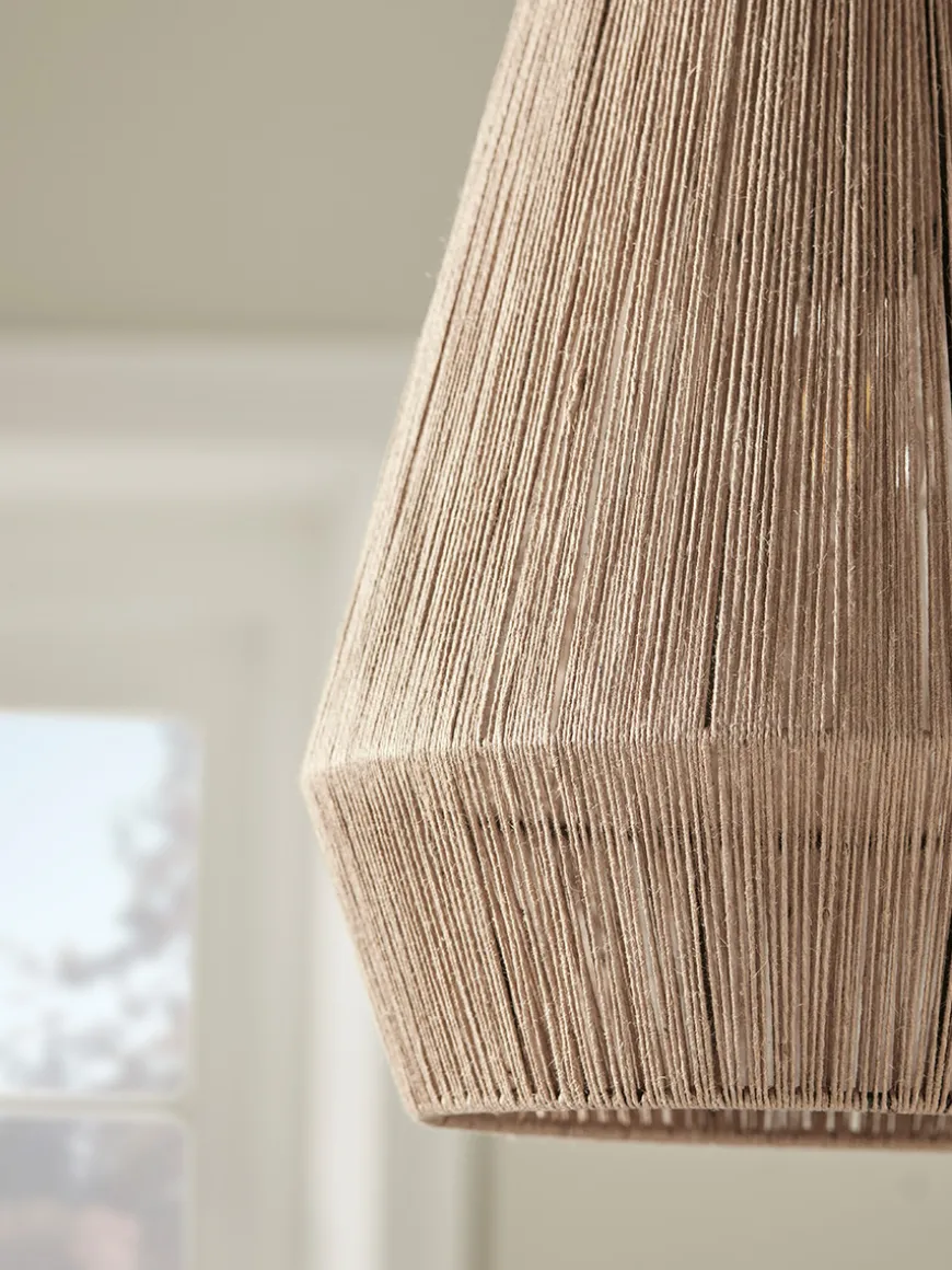Tapered Woven Rope Pendant