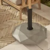 Taupe Geometric Parasol Base - 25Kg