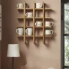 Teak Mug Shelf