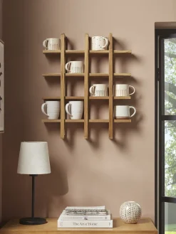 Teak Mug Shelf
