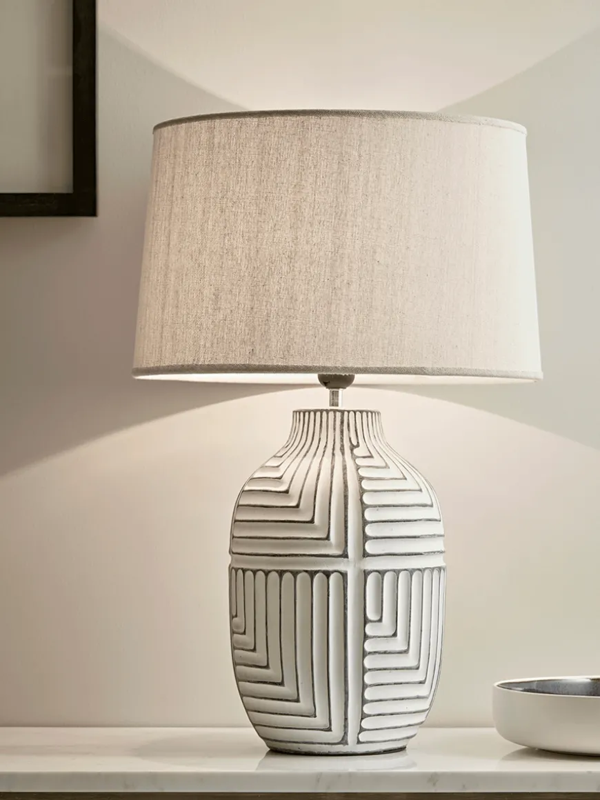 Textured Abstract Table Lamp