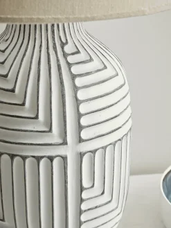 Textured Abstract Table Lamp