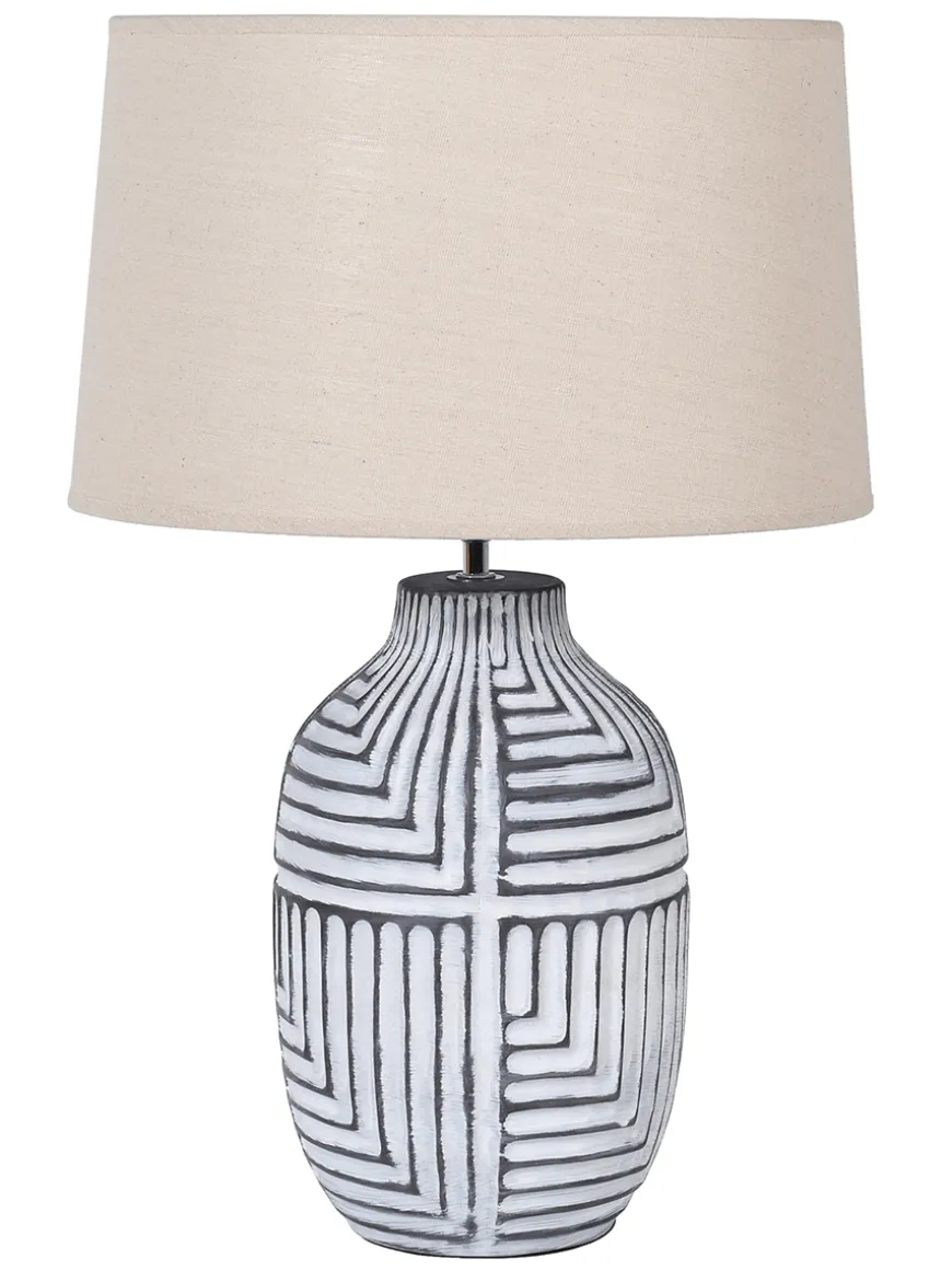 Textured Abstract Table Lamp