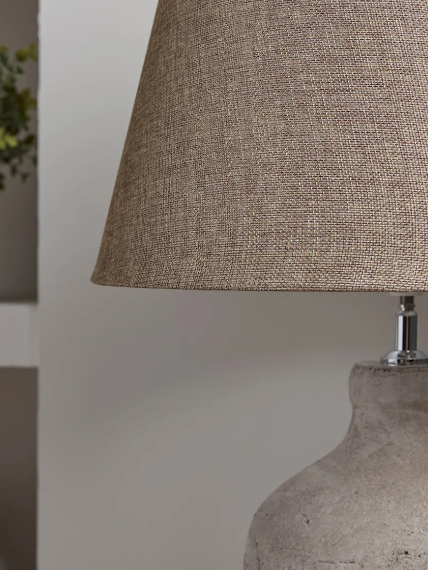 Textured Concrete Effect Table lamp