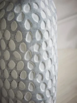 Textured Dash Ceramic Vase