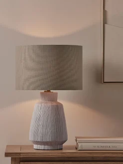 Textured Fluted Table Lamp
