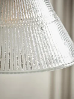 Textured Glass Tapered Wall Light