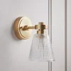 Textured Glass Wall Light