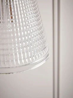 Textured Glass Wall Light