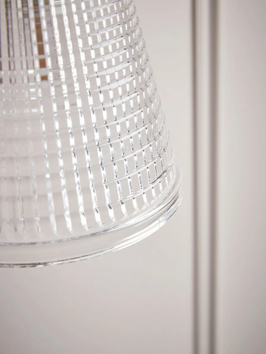 Textured Glass Wall Light