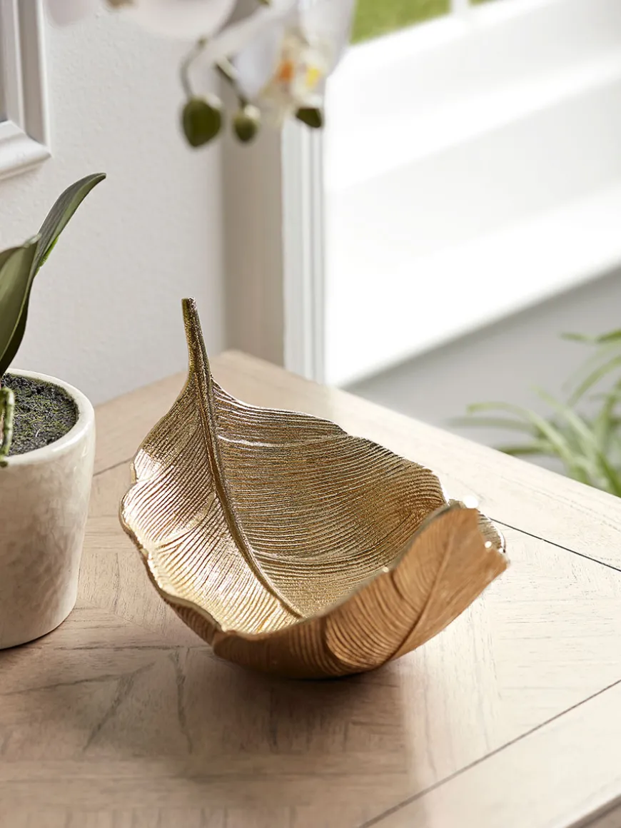 Textured Gold Leaf Bowl