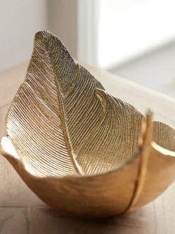 Textured Gold Leaf Bowl
