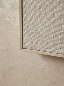 Textured Squares Framed Linen Wall Art