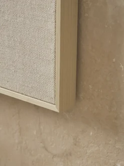 Textured Squares Framed Linen Wall Art