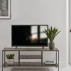 Textured Topped Metal Media Unit - Gold