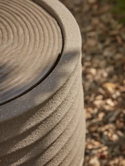 Textured Wavy Water Fountain - Mocha