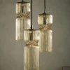 Three Ariane Glass Pendants - Amber