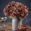 Three Burgundy Hydrangea Stems
