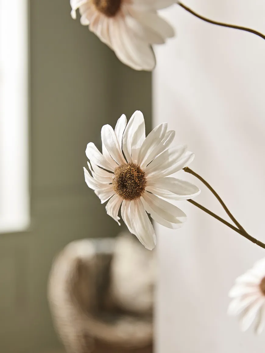 Three Faux Daisy Sprays - Soft Peach