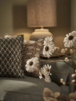 Three Faux Daisy Sprays - Soft Peach