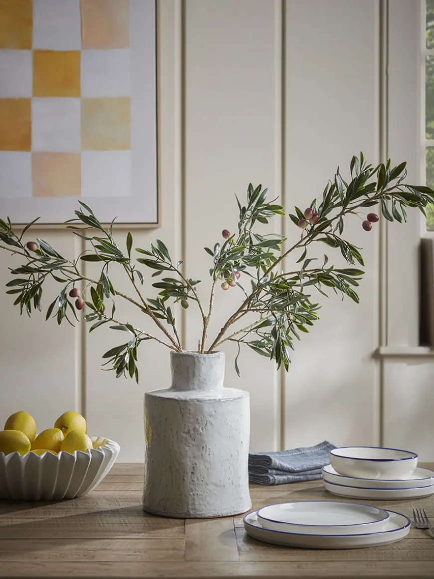 Three Faux Fruiting Olive Sprays