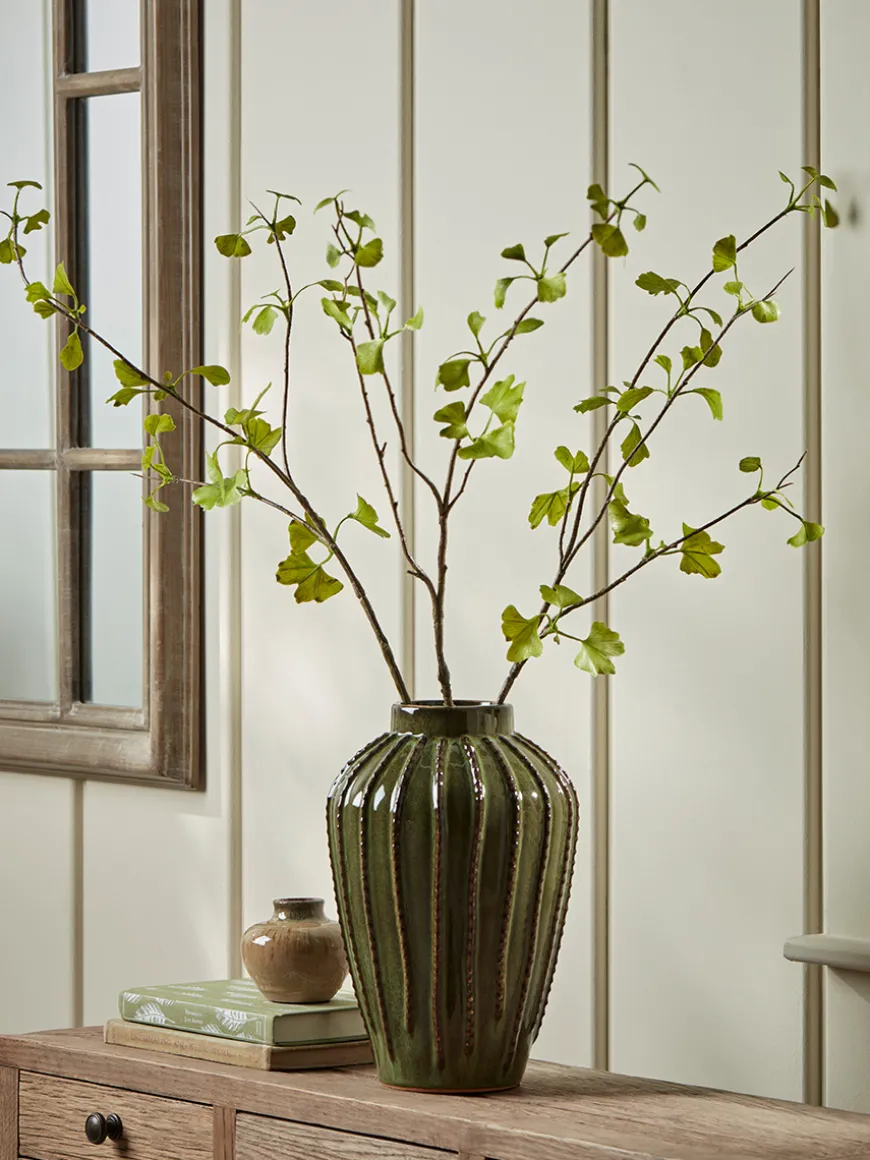 Three Faux Gingko Leaf Sprays