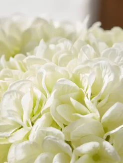 Three Faux Hydrangea Stems - Cream