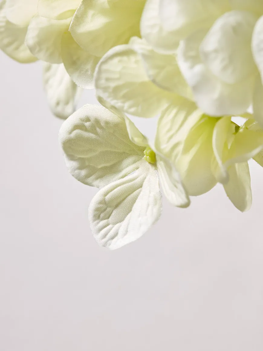 Three Faux Hydrangea Stems - Cream
