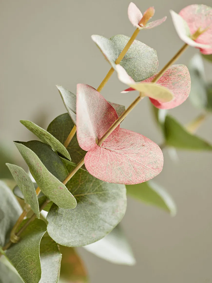 Three Faux Rounded Eucalyptus Sprays