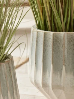 Three Fluted Planters - Soft Sage