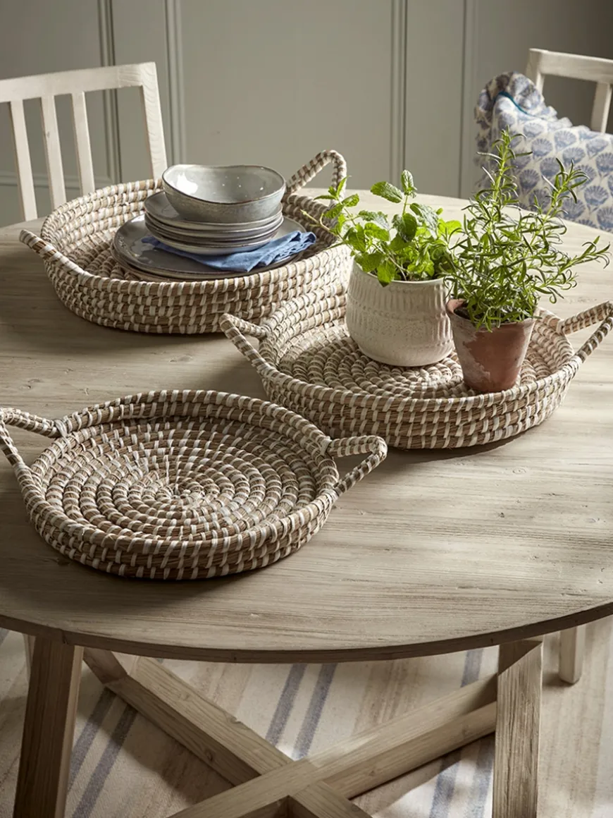 Three Nesting Seagrass Trays