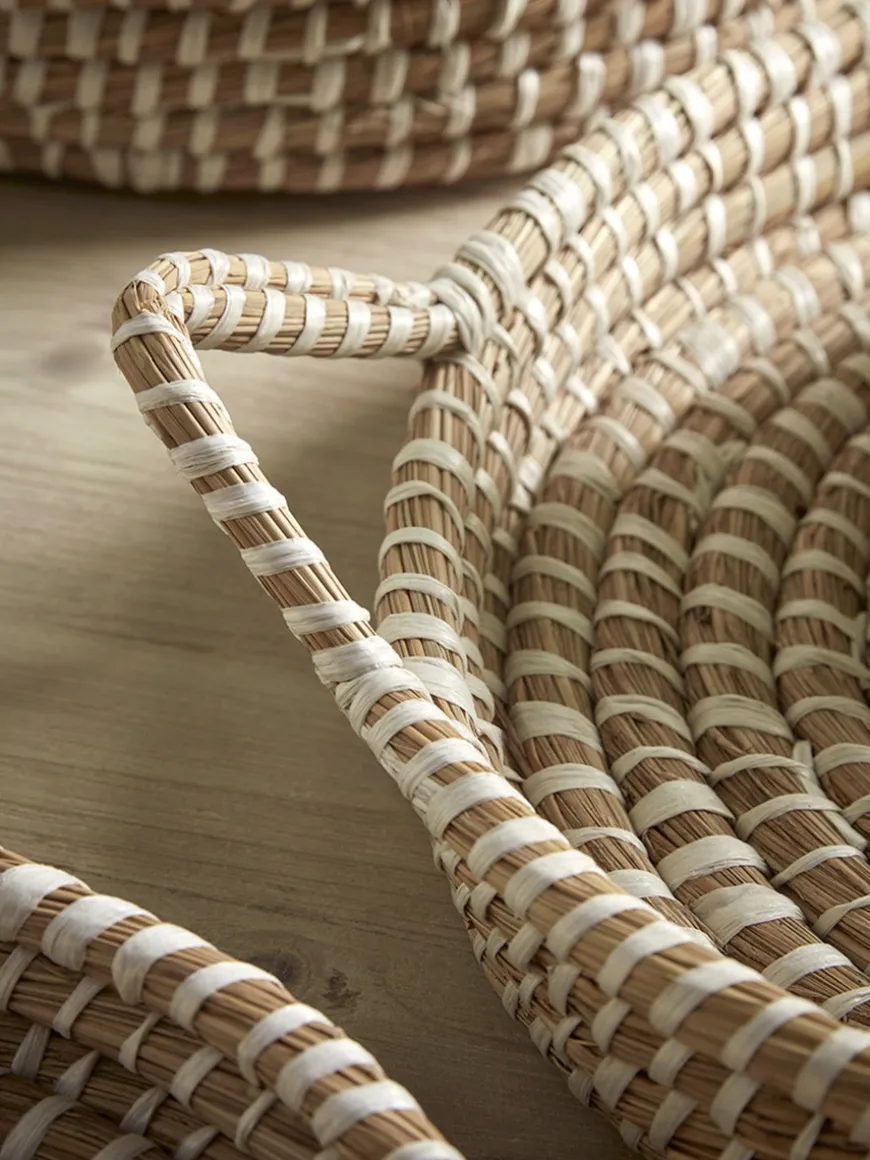 Three Nesting Seagrass Trays