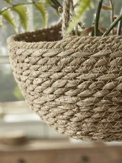 Three Seagrass Hanging Planters