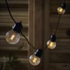Three Solar Hammered Festoon Bulb Lights