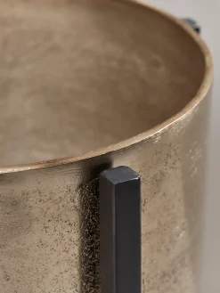 Three Standing Brass Planters