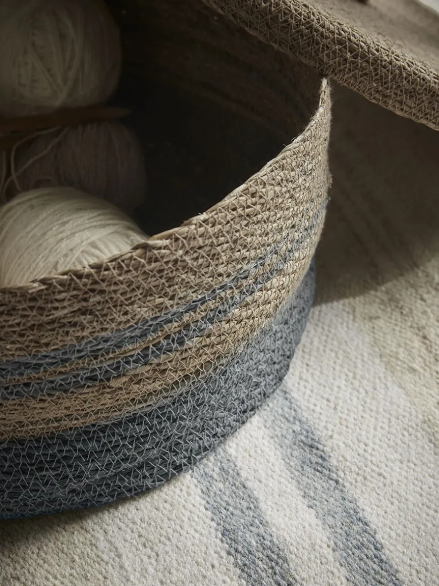 Three Striped Storage Baskets