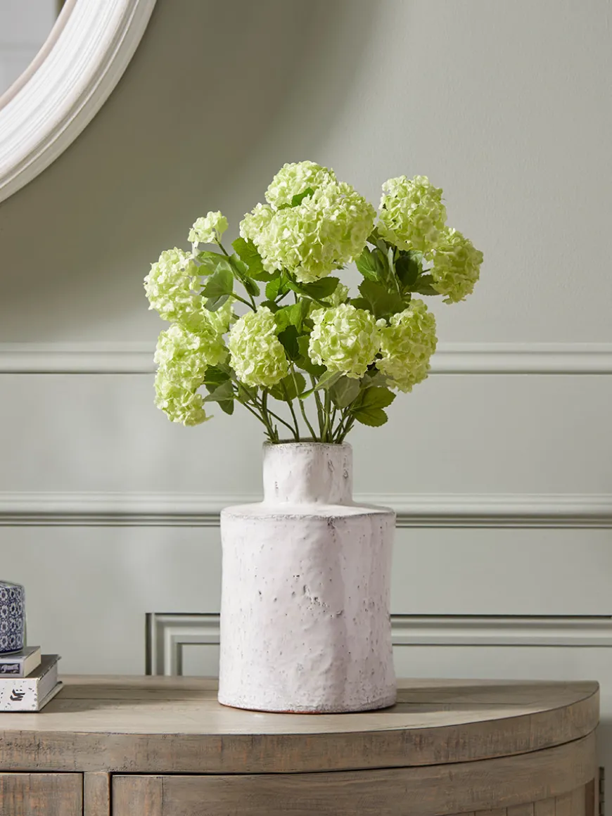 Three Sumptuous Faux Snowball Sprays - Green