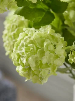 Three Sumptuous Faux Snowball Sprays - Green