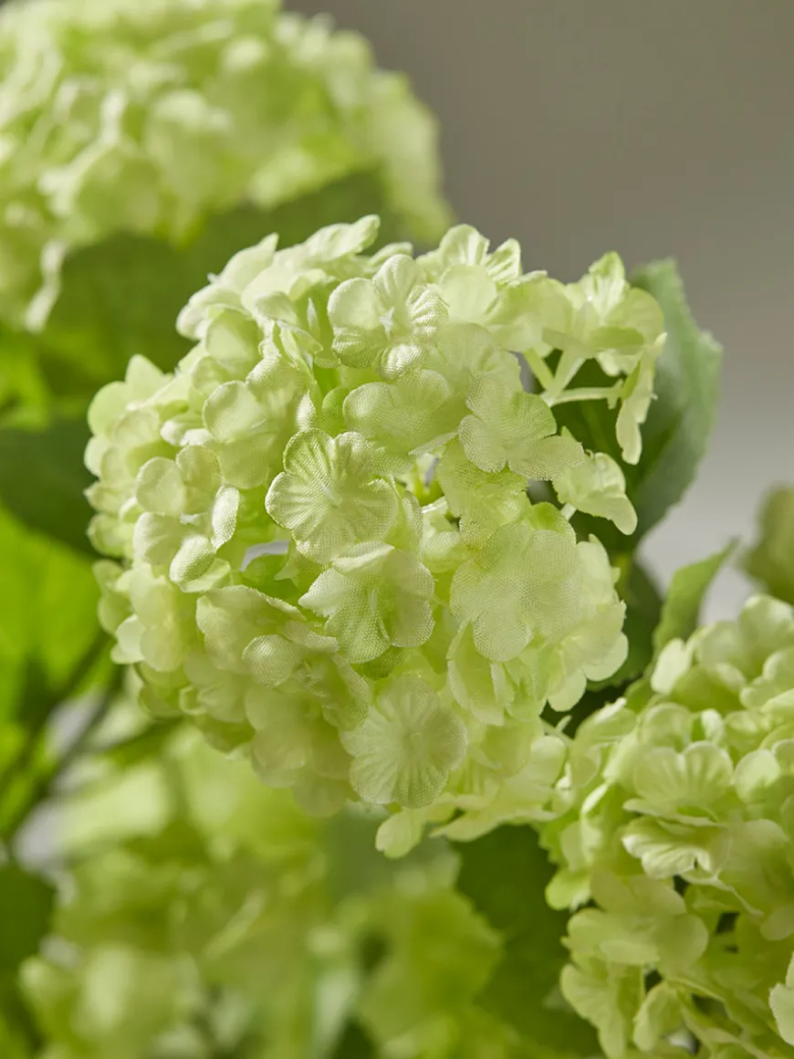 Three Sumptuous Faux Snowball Sprays - Green