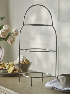 Three Tiered Cake Stand - Nickel