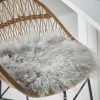 Tibetan Sheepskin Seat Pad - Soft Grey