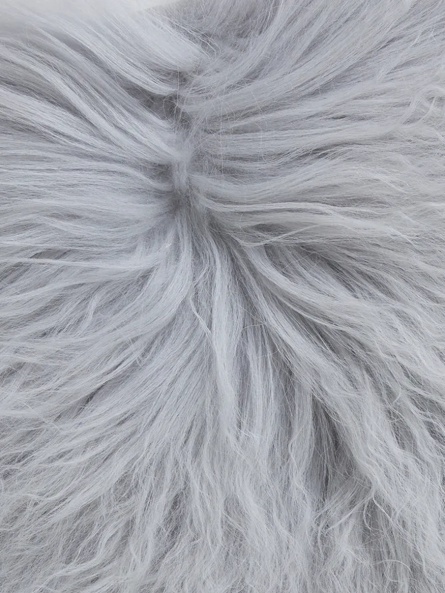 Tibetan Sheepskin Seat Pad - Soft Grey