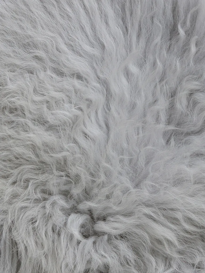 Tibetan Sheepskin Seat Pad - Soft Grey