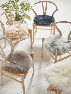 Tibetan Sheepskin Seat Pad - Soft Grey