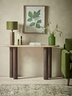 Travertine Console