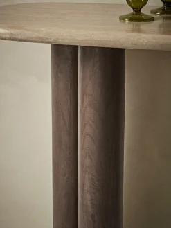 Travertine Console