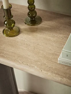 Travertine Console